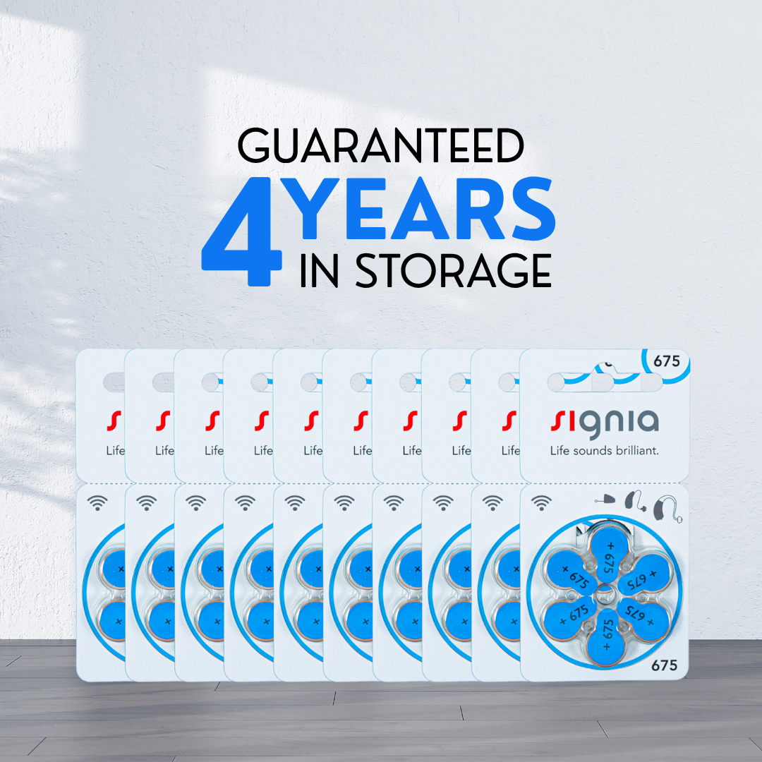 Signia Hearing Aid Battery – Size 675 – Blue