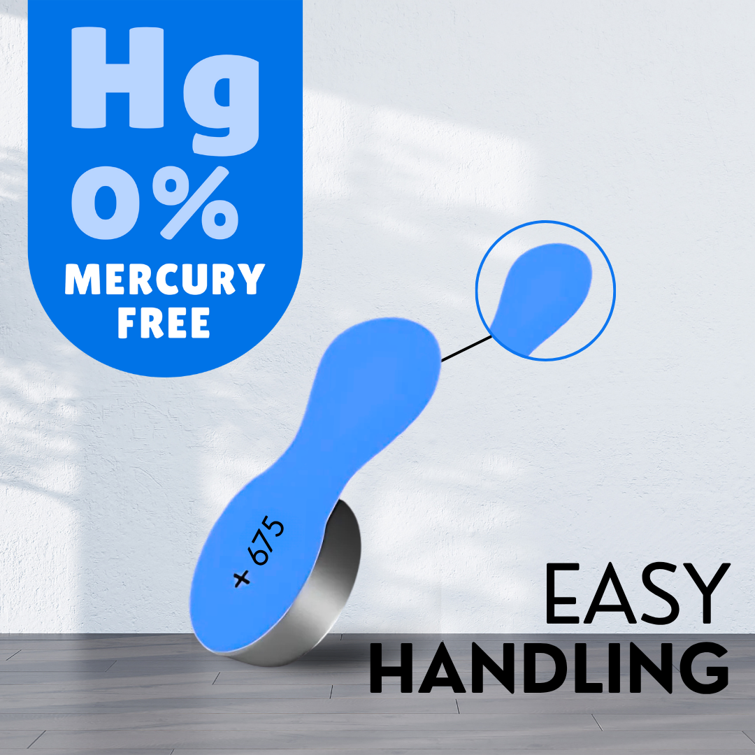 Signia Hearing Aid Battery – Size 675 – Blue