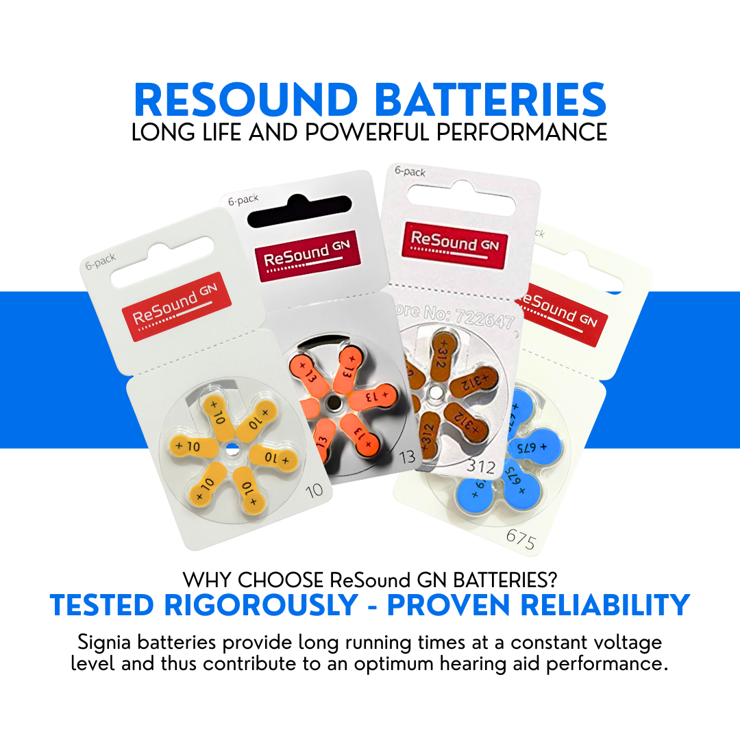 Resound Hearing Aid Battery – Size 675 – Blue