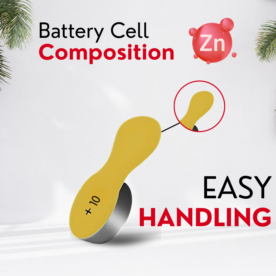 Resound Hearing Aid Battery – Size 10 – Yellow