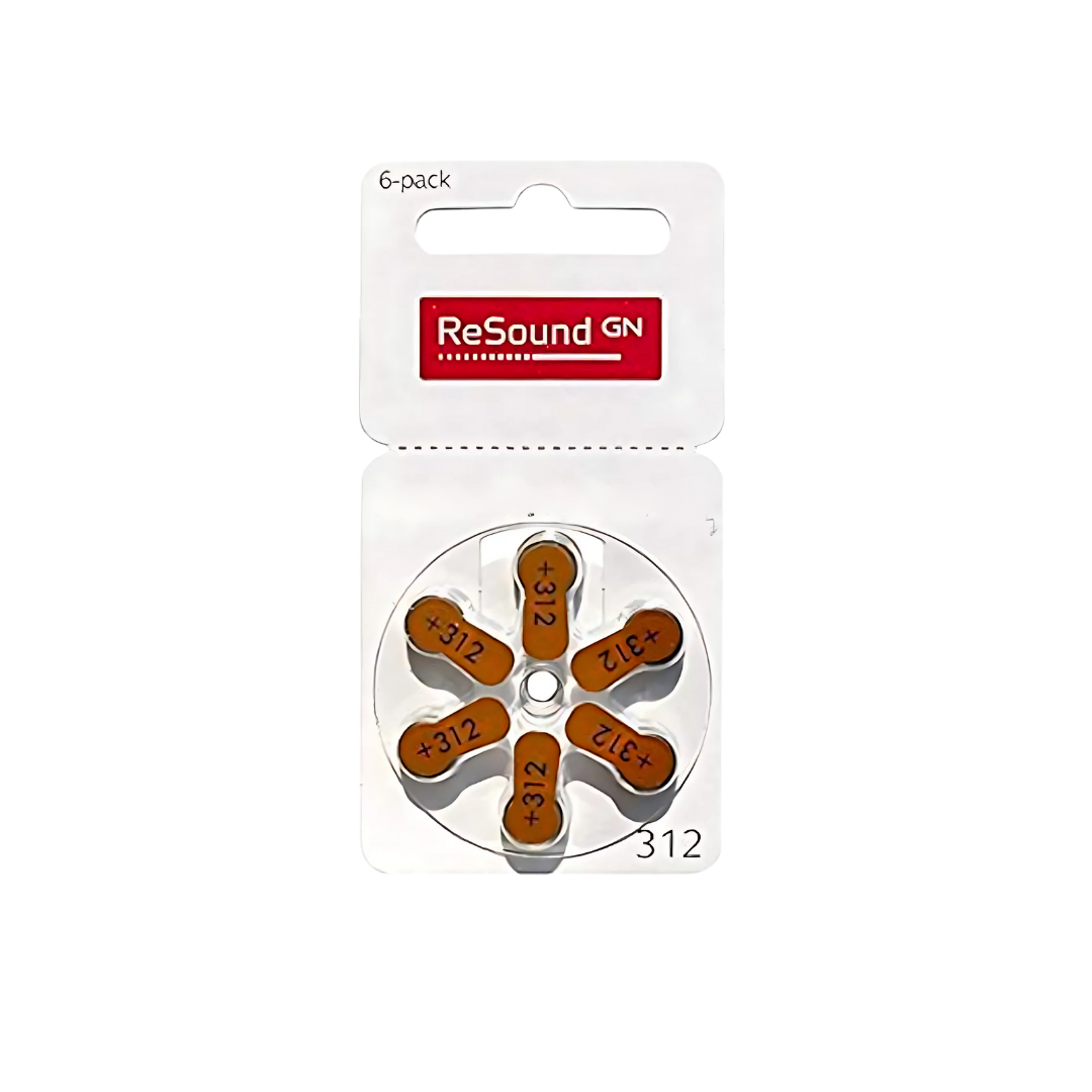 Resound Hearing Aid Battery – Size 312 – Brown