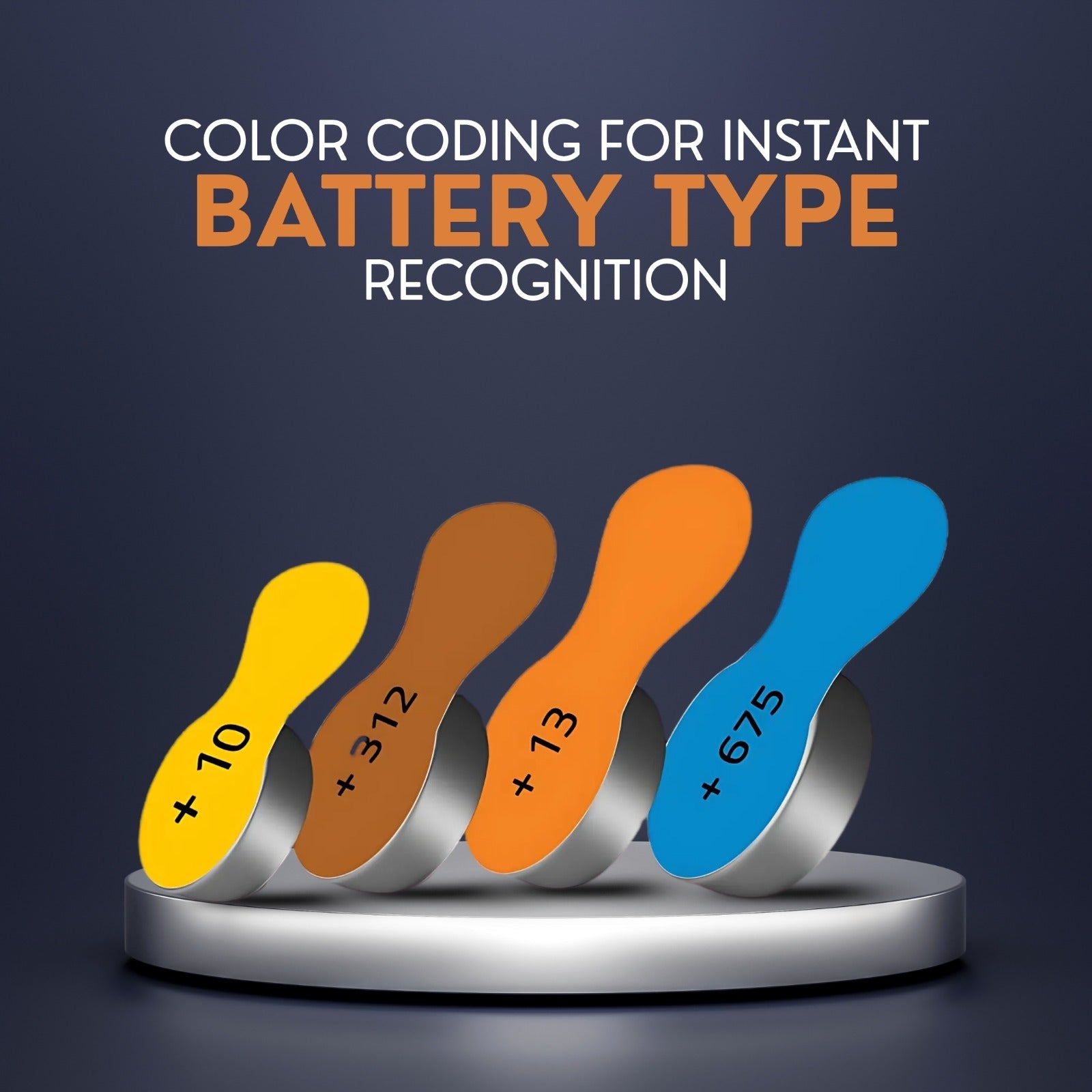 Signia Hearing Aid Battery Orange Colour - Size 13